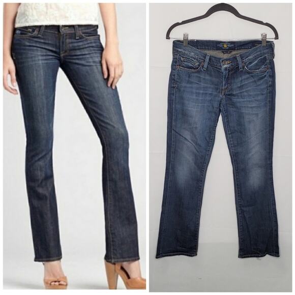 Lucky Brand Blue Jeans Legend Zoe Boot Jeans Size 4 / 27 ~ Casual Streetwear - Picture 1 of 14